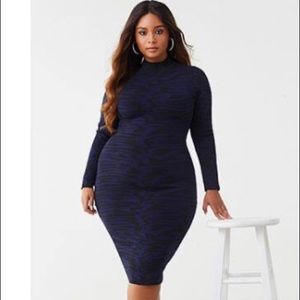 Tiger Print Midi Dress